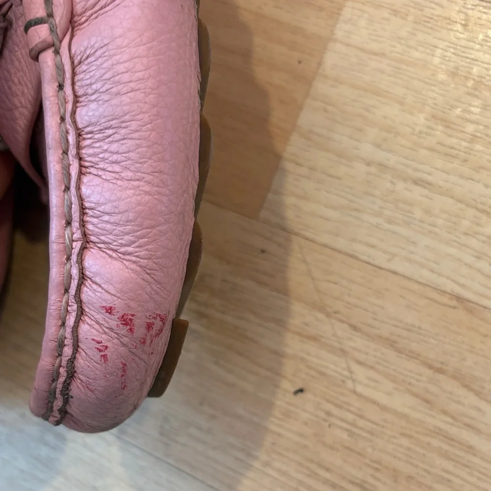 Coach Blush Leather Loafers with Silver Accents - Picture 3 of 5